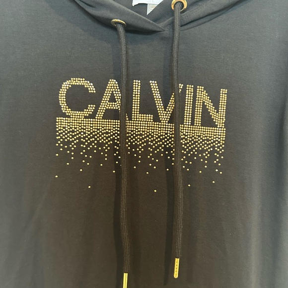 Calvin Klein Gift Ready Black Casual Dress with Hoodie - Picture 4 of 5